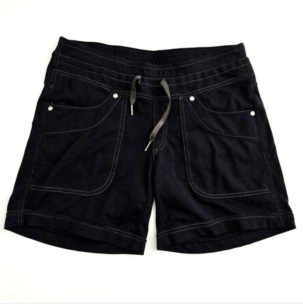 Kuhl Mova Stretch Shorts, 2, Black Athletic Pull On Midi Mid-length, Pockets